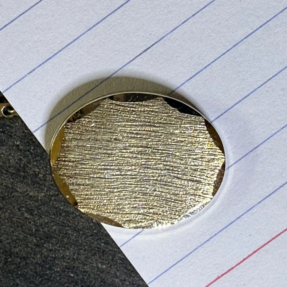 Vintage Gold Tone Cufflinks‎ and Tie Tack Set Textured Design Elegant